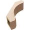 Ekena Millwork 5-inch W x 14-inch D x 14-inch H Legacy Rough Cedar Woodgrain TimberThane Knee Brace, Primed BRCUR05X14X14LECRCPR - alternate 2